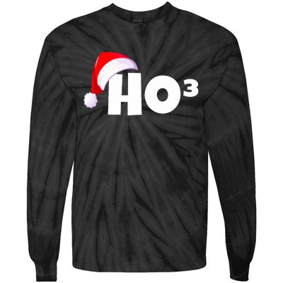 Christmas Santa Hohoho Math & Physics Joke Tie-Dye Long Sleeve Shirt