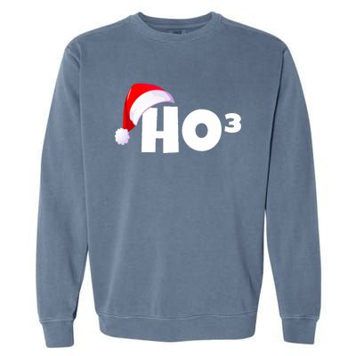 Christmas Santa Hohoho Math & Physics Joke Garment-Dyed Sweatshirt