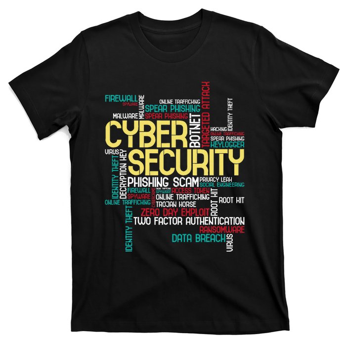 Cyber Security Hacker It Analyst Computer Programmer T-Shirt