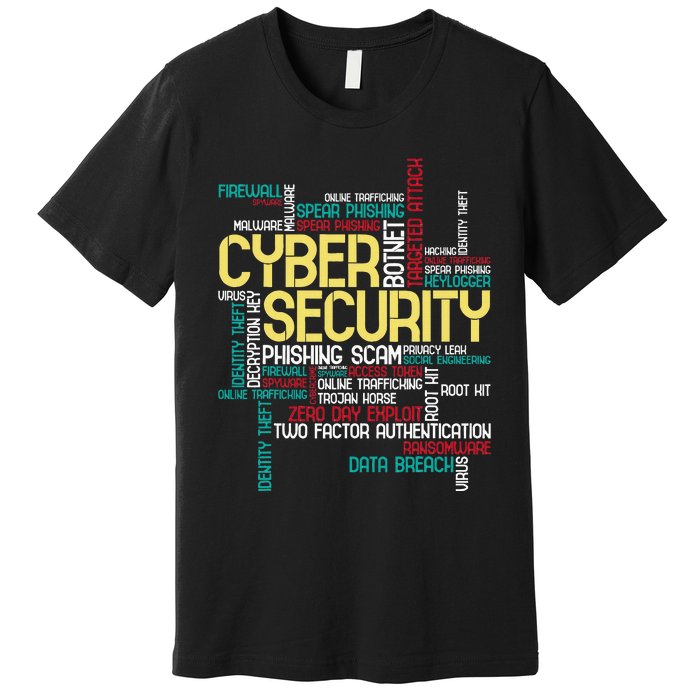 Cyber Security Hacker It Analyst Computer Programmer Premium T-Shirt