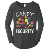 Candy Security Halloween Costume Party Women's Perfect Tri Tunic Long Sleeve Shirt