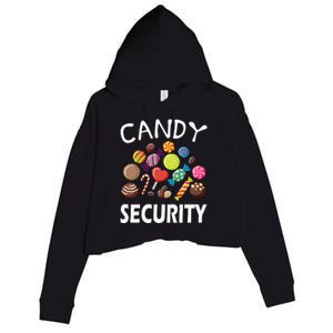 Candy Security Halloween Costume Party Crop Fleece Hoodie