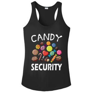 Candy Security Halloween Costume Party Ladies PosiCharge Competitor Racerback Tank