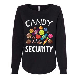 Candy Security Halloween Costume Party Womens California Wash Sweatshirt