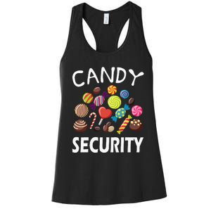 Candy Security Halloween Costume Party Women's Racerback Tank