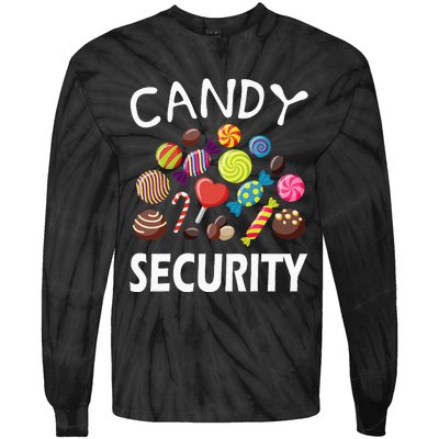 Candy Security Halloween Costume Party Tie-Dye Long Sleeve Shirt