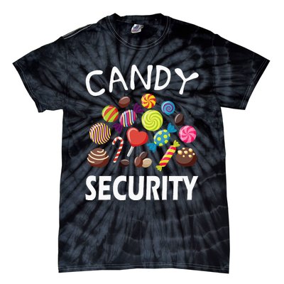 Candy Security Halloween Costume Party Tie-Dye T-Shirt