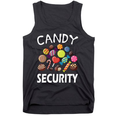 Candy Security Halloween Costume Party Tank Top