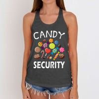 Candy Security Halloween Costume Party Women's Knotted Racerback Tank