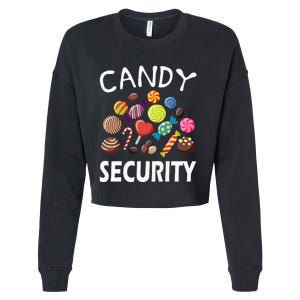 Candy Security Halloween Costume Party Cropped Pullover Crew