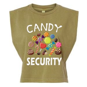 Candy Security Halloween Costume Party Garment-Dyed Women's Muscle Tee