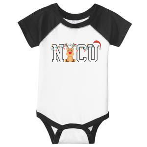 Cute Santa Hat Reindeer Christmas Light Xmas Nicu Nurse Infant Baby Jersey Bodysuit