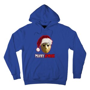 Christmas Santa Horror Hockey Mask XMask Funny Gift Hoodie