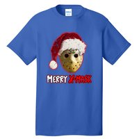 Christmas Santa Horror Hockey Mask XMask Funny Gift Tall T-Shirt