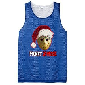 Christmas Santa Horror Hockey Mask XMask Funny Gift Mesh Reversible Basketball Jersey Tank