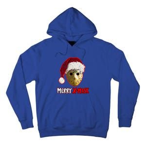 Christmas Santa Horror Hockey Mask XMask Funny Gift Tall Hoodie