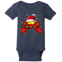 Christmas Santa Hat Video Game Controller Gamer Boy Teens Baby Bodysuit