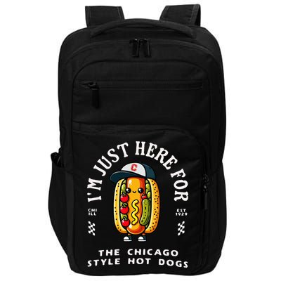 Chicago Style Hot Dog Lover Chicago Foodie Impact Tech Backpack