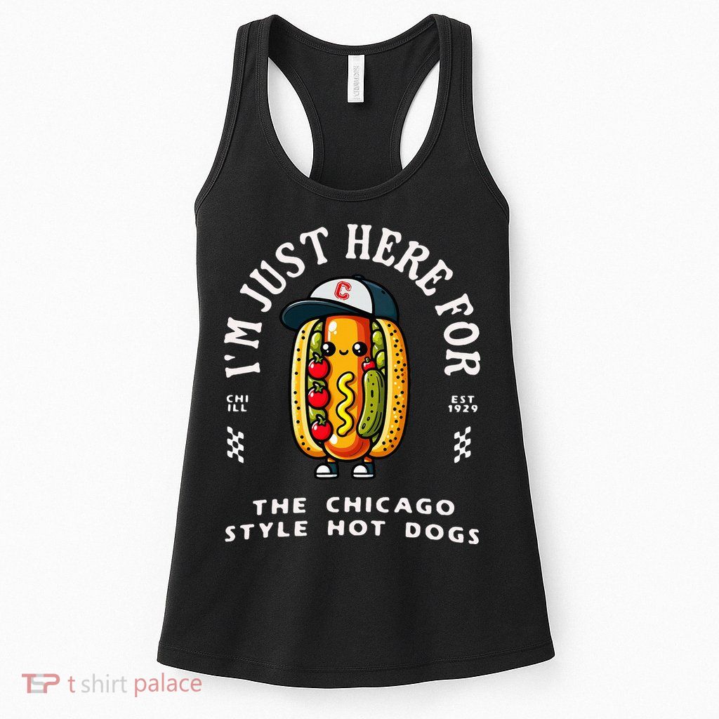 Chicago Style Hot Dog Lover Chicago Foodie Womens Tank Top