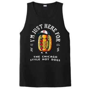 Chicago Style Hot Dog Lover Chicago Foodie PosiCharge Competitor Tank