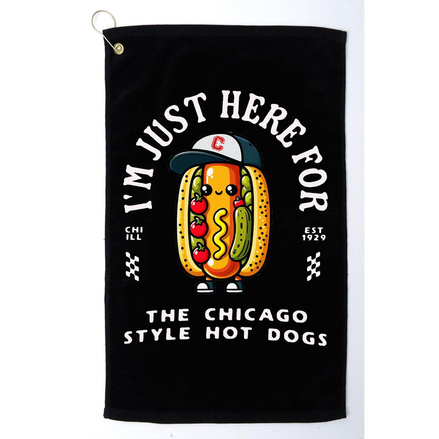Chicago Style Hot Dog Lover Chicago Foodie Golf Towel
