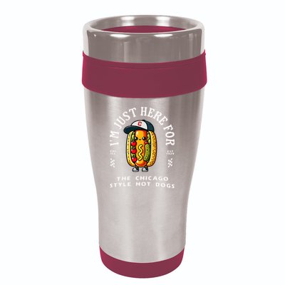 Chicago Style Hot Dog Lover Chicago Foodie 16oz Travel Tumbler