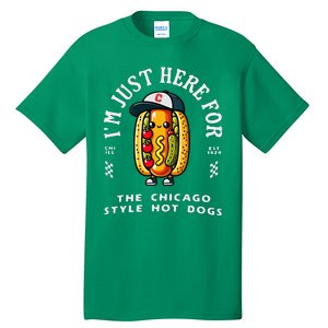 Chicago Style Hot Dog Lover Chicago Foodie Tall T-Shirt