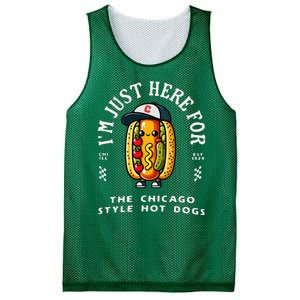 Chicago Style Hot Dog Lover Chicago Foodie Mesh Reversible Basketball Jersey Tank