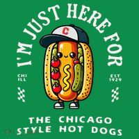 Chicago Style Hot Dog Lover Chicago Foodie Premium T-Shirt