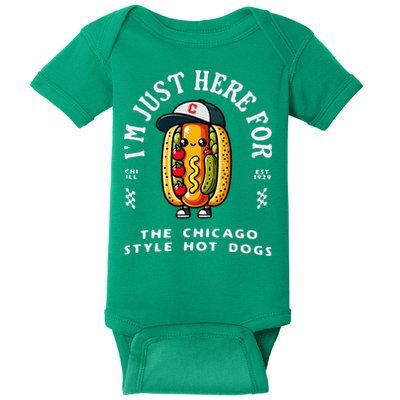 Chicago Style Hot Dog Lover Chicago Foodie Baby Bodysuit