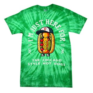 Chicago Style Hot Dog Lover Chicago Foodie Tie-Dye T-Shirt