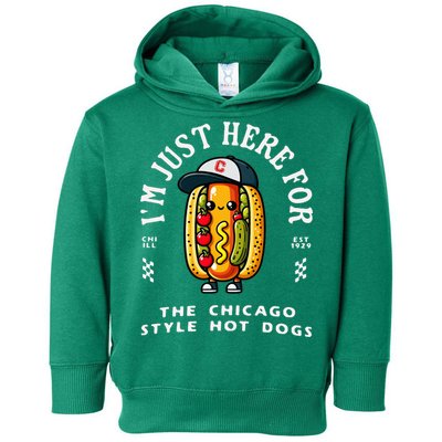 Chicago Style Hot Dog Lover Chicago Foodie Toddler Hoodie