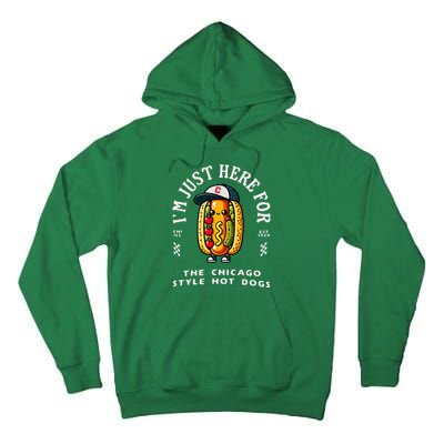 Chicago Style Hot Dog Lover Chicago Foodie Tall Hoodie