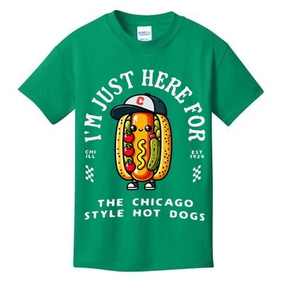 Chicago Style Hot Dog Lover Chicago Foodie Kids T-Shirt