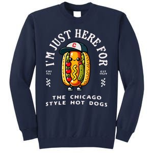 Chicago Style Hot Dog Lover Chicago Foodie Tall Sweatshirt