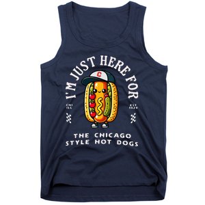 Chicago Style Hot Dog Lover Chicago Foodie Tank Top