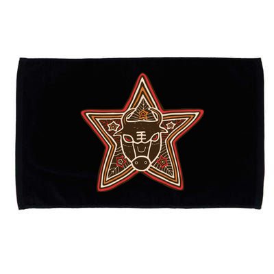 Cow Star Head Unique Design Gift Microfiber Hand Towel