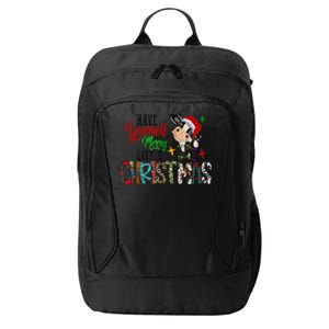 Cow Santa Have Yourself Merry Little Christmas Western Xmas Gift City Backpack