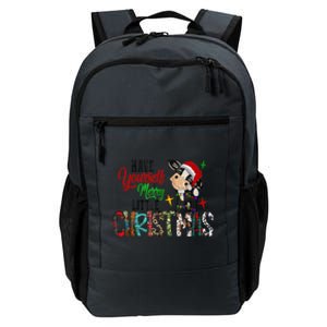 Cow Santa Have Yourself Merry Little Christmas Western Xmas Gift Daily Commute Backpack