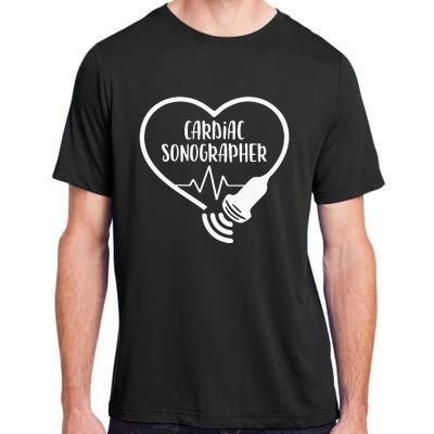 Cardiac Sonographer Heart Scanning RDCS Echocardiographer Adult ChromaSoft Performance T-Shirt