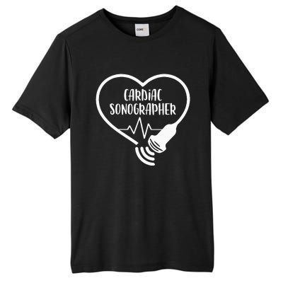 Cardiac Sonographer Heart Scanning RDCS Echocardiographer Tall Fusion ChromaSoft Performance T-Shirt