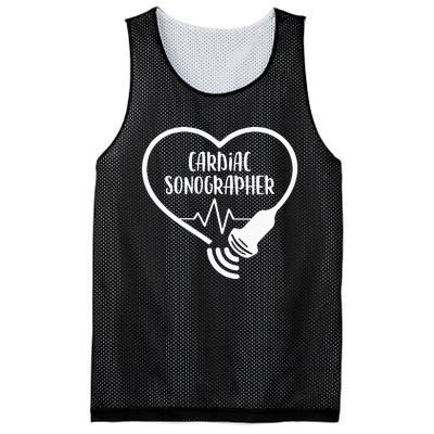 Cardiac Sonographer Heart Scanning RDCS Echocardiographer Mesh Reversible Basketball Jersey Tank