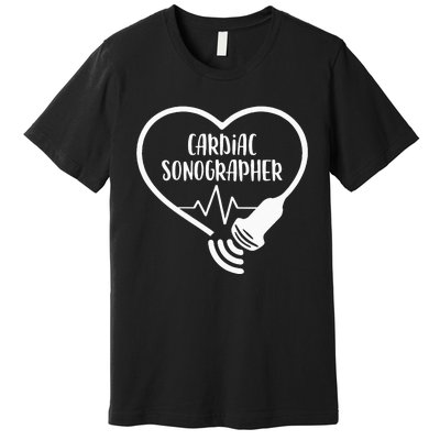 Cardiac Sonographer Heart Scanning RDCS Echocardiographer Premium T-Shirt