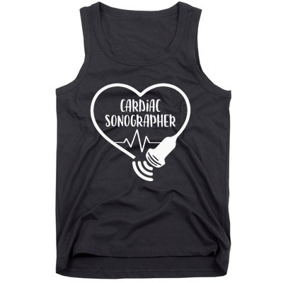 Cardiac Sonographer Heart Scanning RDCS Echocardiographer Tank Top