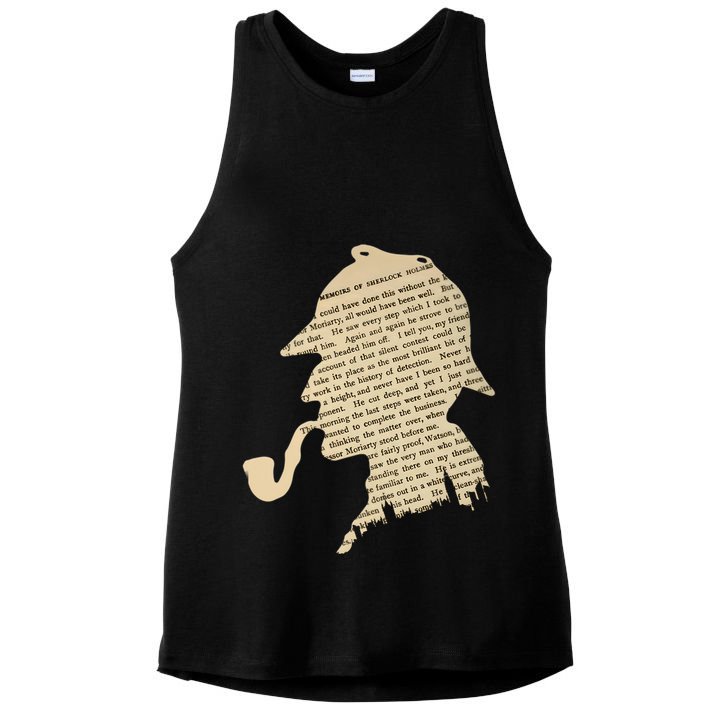 Classic Sherlock Holmes T-Shirt Ladies PosiCharge Tri-Blend Wicking Tank