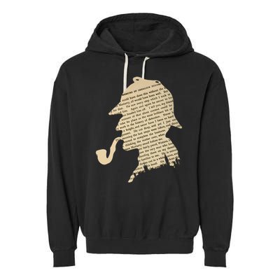 Classic Sherlock Holmes T-Shirt Garment-Dyed Fleece Hoodie