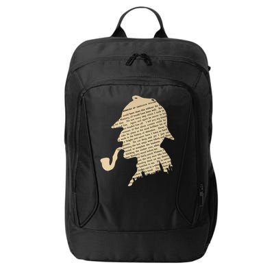 Classic Sherlock Holmes T-Shirt City Backpack