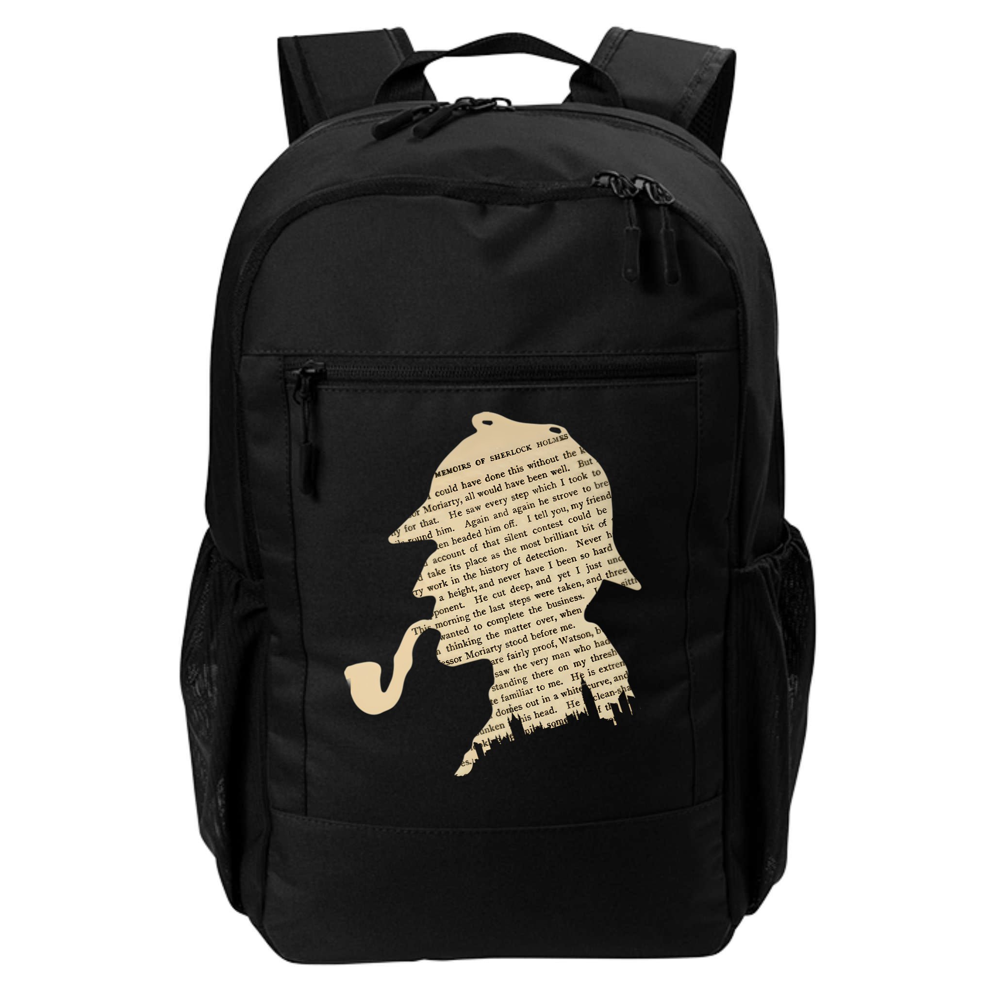 Classic Sherlock Holmes T-Shirt Backpack