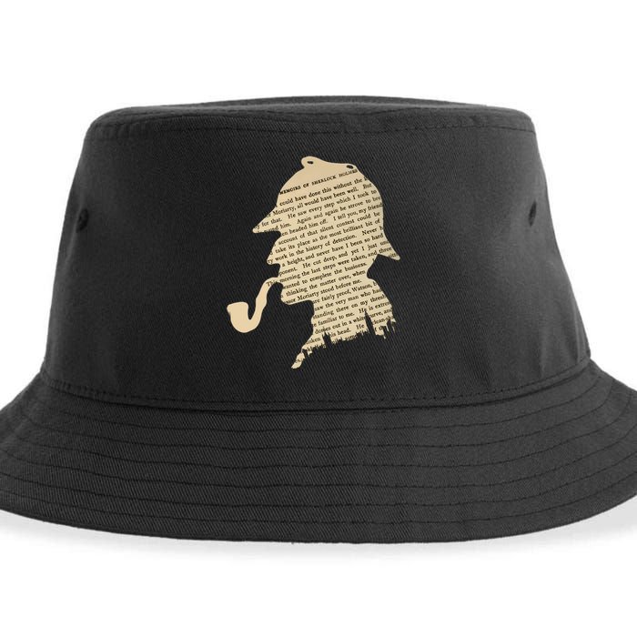 Classic Sherlock Holmes T-Shirt Sustainable Bucket Hat