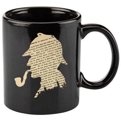 Classic Sherlock Holmes T-Shirt 11oz C Handle Ceramic Mug